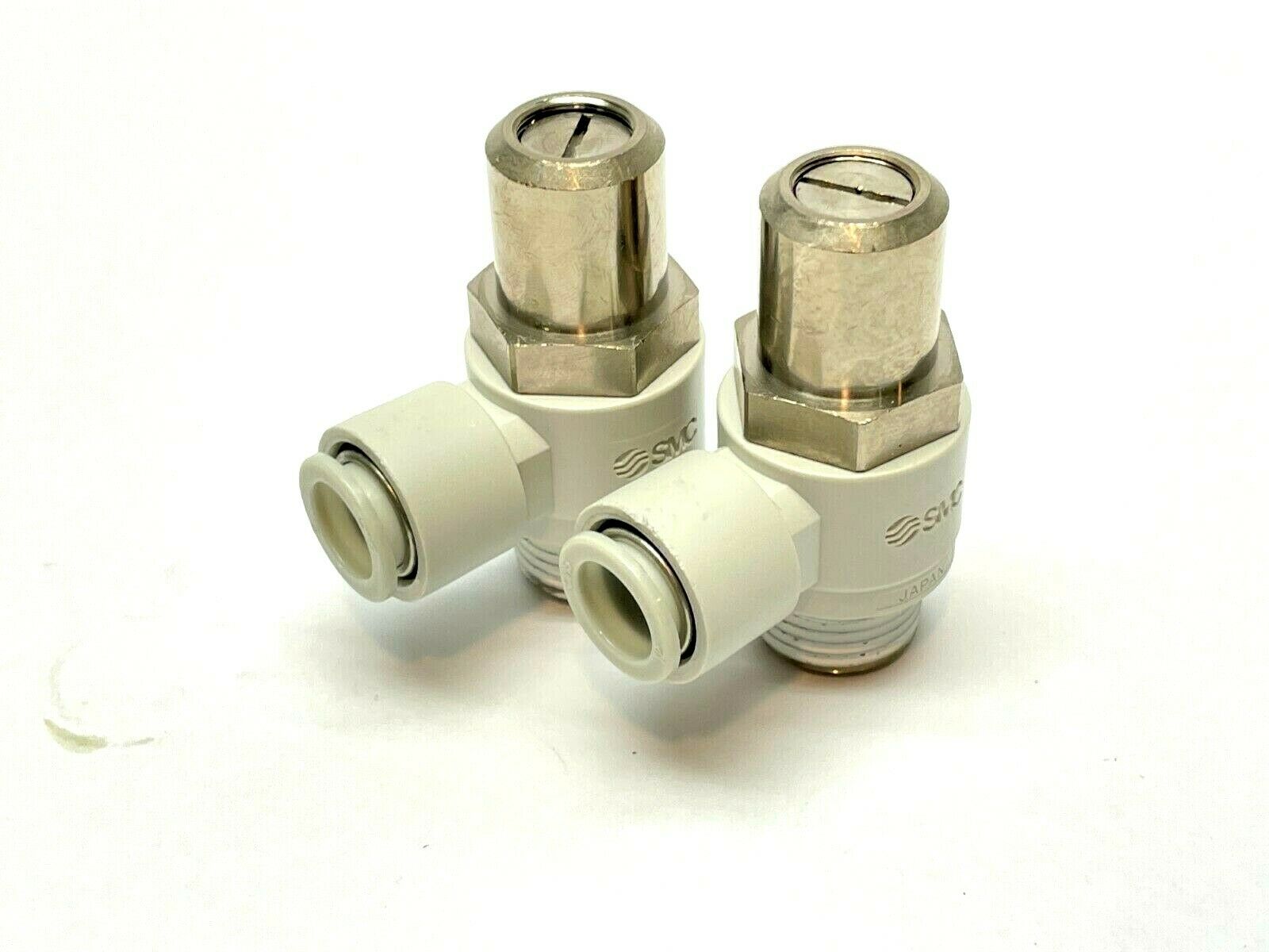 SMC AS4211F-04-12SD Flow Control Fitting LOT OF 2 - Maverick Industrial Sales