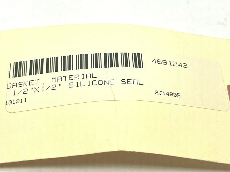 Silicone Seal Gasket 1/2" x 1/2" 10ft Length - Maverick Industrial Sales