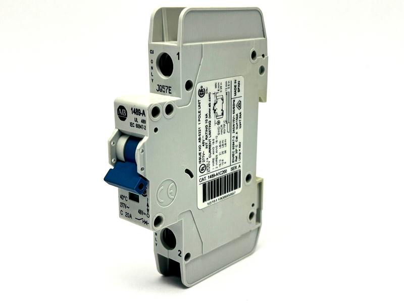 Allen Bradley 1489-A1C200 Ser A Circuit Breaker 1-Pole 20A 277V - Maverick Industrial Sales