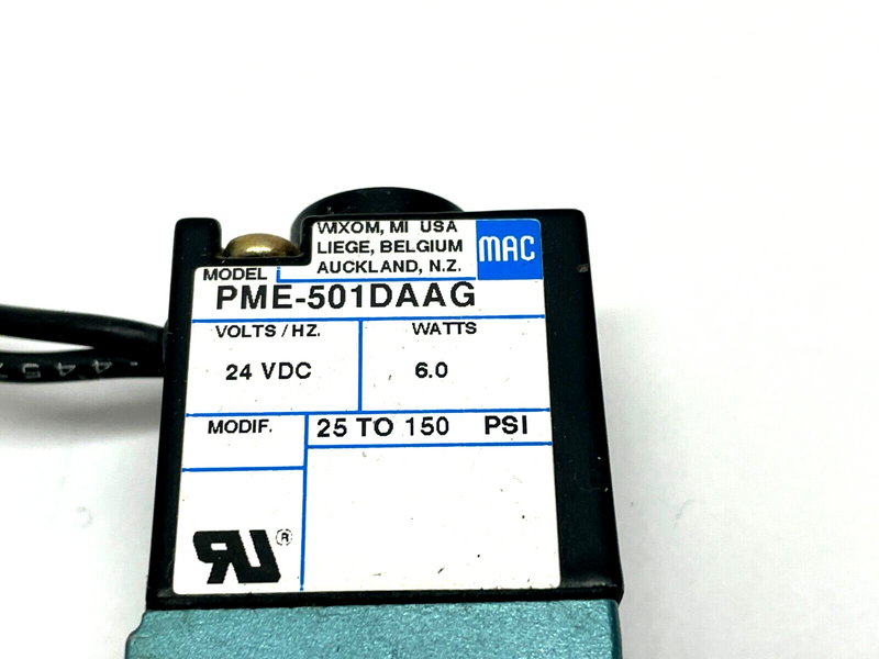 MAC Valve PME-501DAAG Solenoid Valve - Maverick Industrial Sales