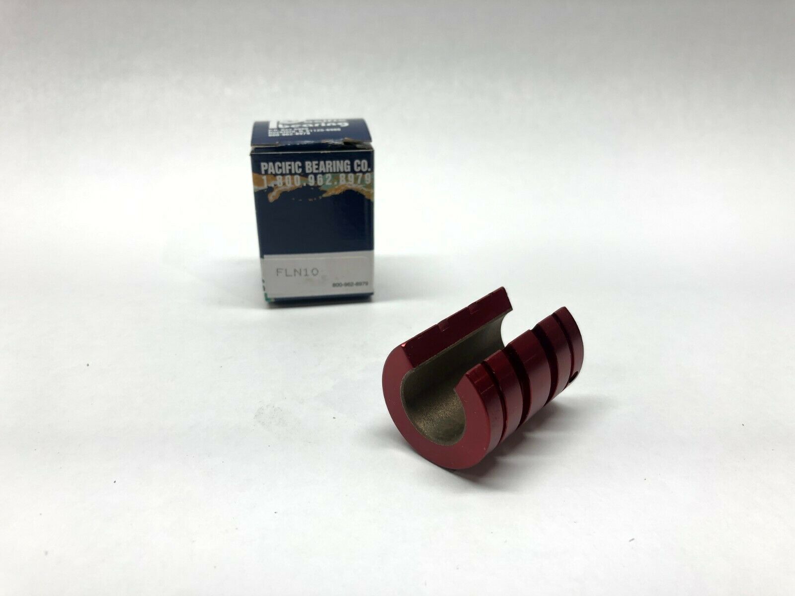 Pacific Bearing Co. FLN10 Linear Open Bearing, 5/8" ID, 1-1/8" OD - Maverick Industrial Sales