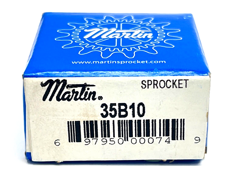 Martin 35B10 Sprocket 10 Teeth 35 / 3/8" B Hub 0.375" Bore - Maverick Industrial Sales