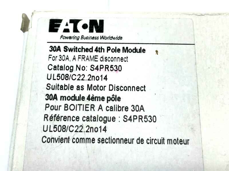 Eaton S4PR530 Rotary Disconnect Switch - Maverick Industrial Sales