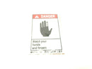 Brady 86887 "DANGER Watch Your Hands And Fingers." Labels 5x3.5in 5 PACK - Maverick Industrial Sales
