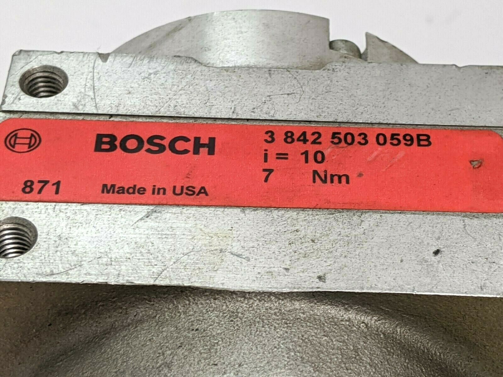 Bosch 3842503059B Gear Reducer I=10 7 Nm - Maverick Industrial Sales