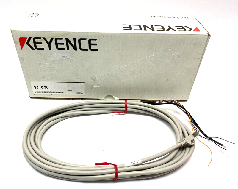 Keyence SJ-C5U Static Eliminator Sheath Sensing Ionizer I/O Power Cable 10-pin - Maverick Industrial Sales