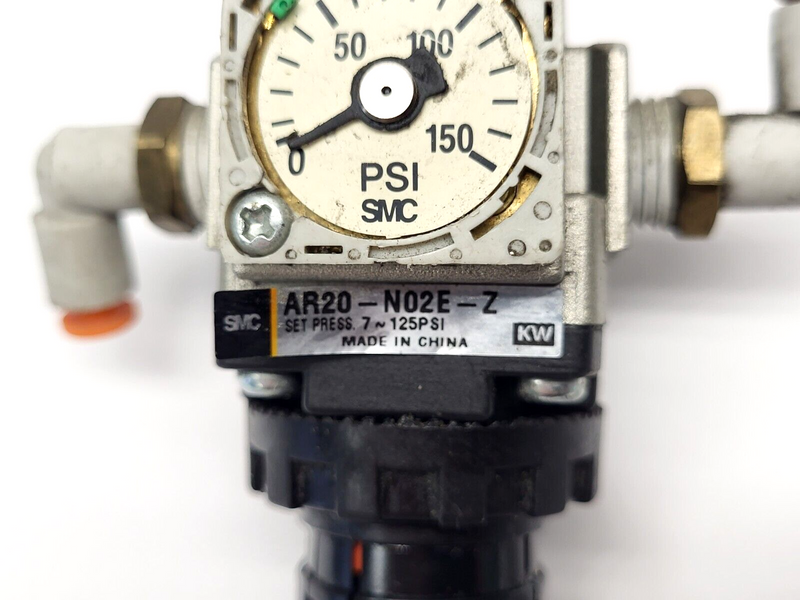 SMC AR20-N02E-Z Pneumatic Regulator MISSING PRESSURE GAUGE COVER - Maverick Industrial Sales