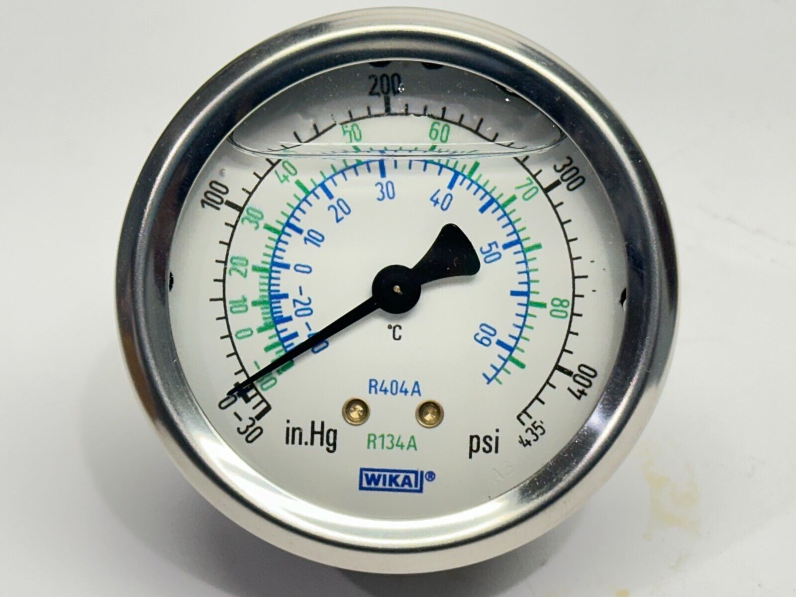 Wika Instruments 52764057 Type 213.53 Pressure Gauge 2.5" -30in.Hg/435PSI - Maverick Industrial Sales