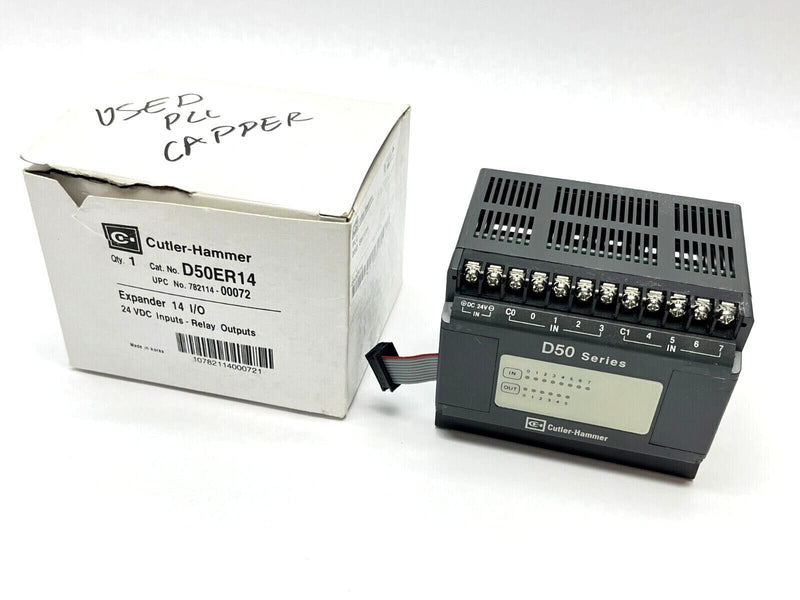 Cutler Hammer D50ER14 Digital Expander 14 I/O 24VDC Inputs/Relay Outputs - Maverick Industrial Sales