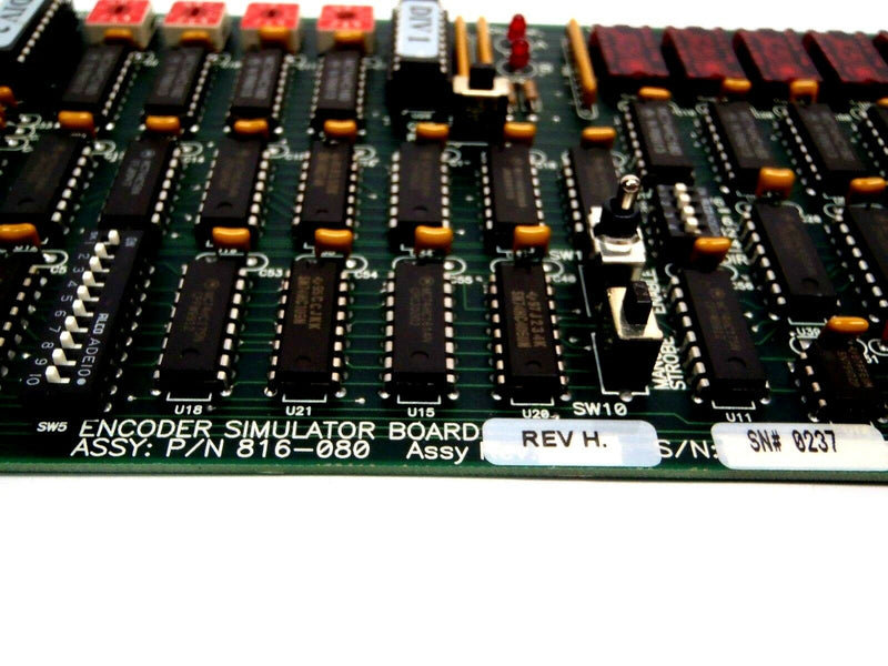 ABB Encoder Simulator Board, 816-080 Rev. H, 817307 Rev. A, PCB Module S/N 0237 - Maverick Industrial Sales