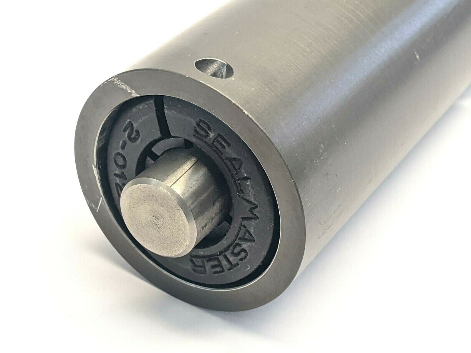 Conveyor Roller Grooved 30-1/8" L, 2-1/4" OD, 30-7/8" L Shaft, 3/4" OD - Maverick Industrial Sales
