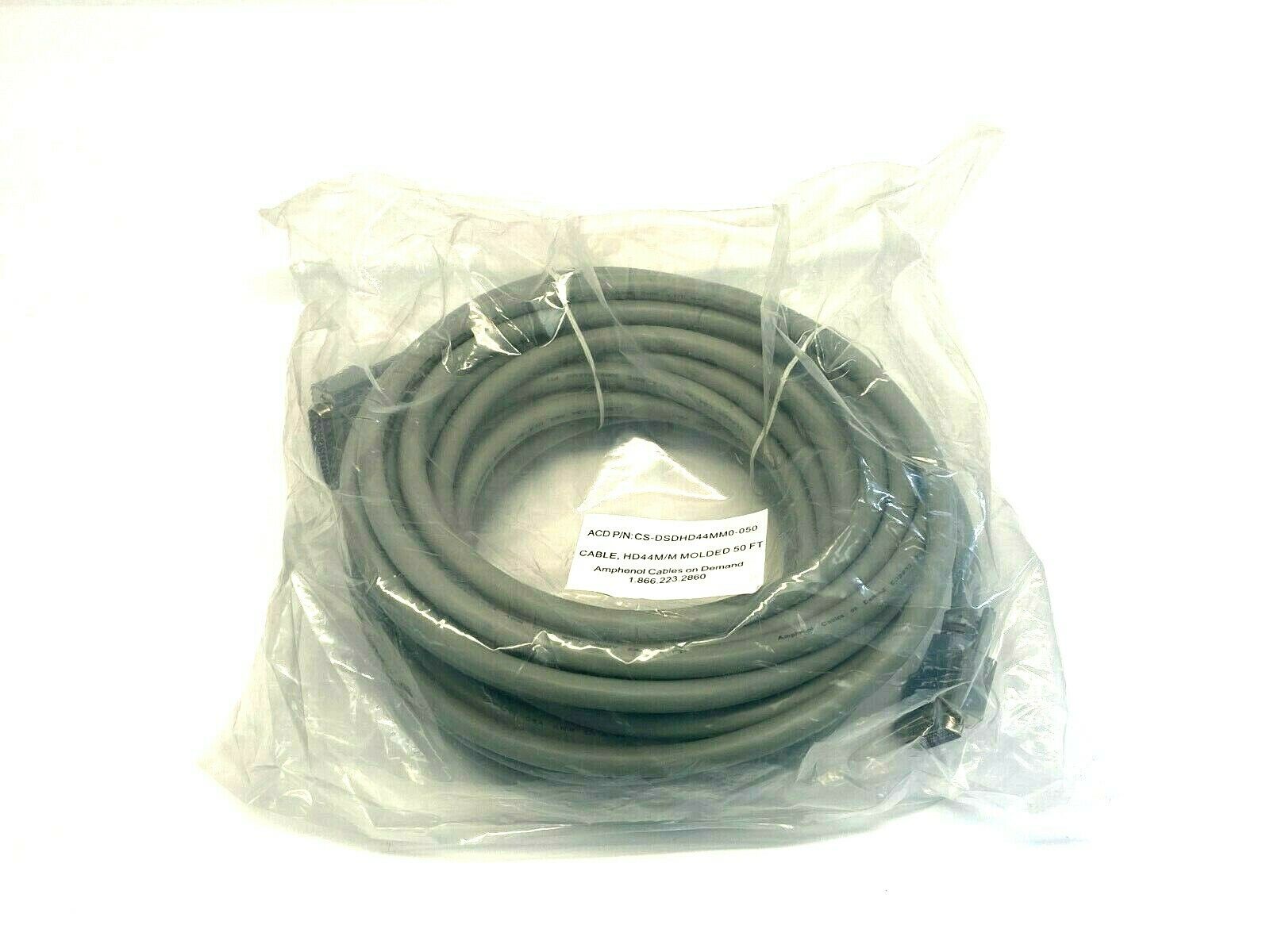 Amphenol CS-DSDHD44MM0-050 Male Heavy Duty D-Sub 44 Pin Cordset 50' FT - Maverick Industrial Sales