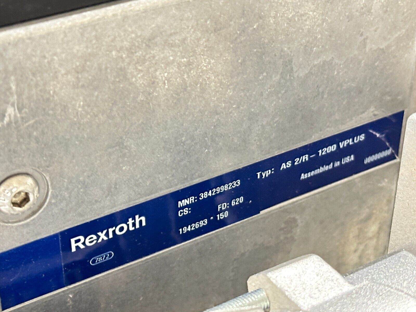 Bosch Rexroth 3842998233 Drive Module Station AS 2/R-1200 VPLUS 1040mm Length - Maverick Industrial Sales