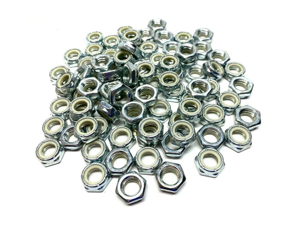 1/2"-13 Chrome Steel Nylon Insert Lock Nuts LOT OF 86 - Maverick Industrial Sales