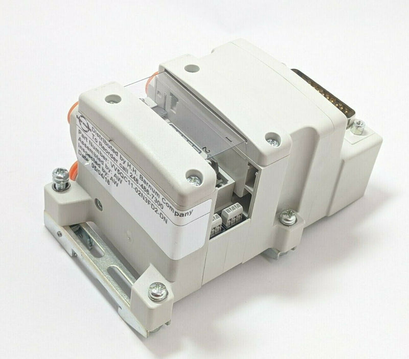 SMC VV5QC11-02N3FD2-DN Pneumatic Manifold 2 Stations 4/5 Port Solenoid - Maverick Industrial Sales