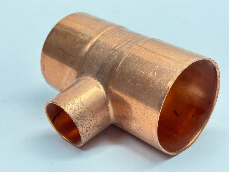 EPC Copper Reducing Tee 2" x 2" x 1" CxCxC WROT 611 - Maverick Industrial Sales