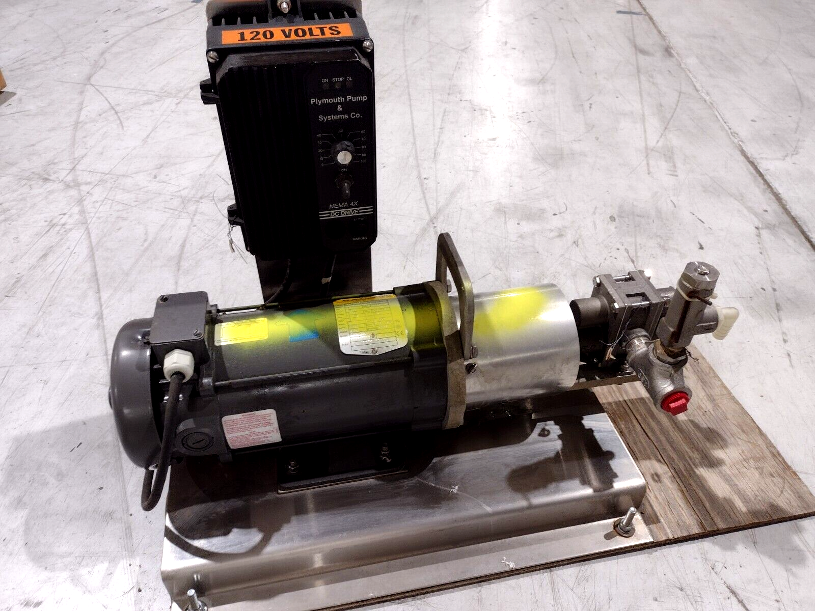 Plymouth Pump & Systems CO PV37-BB1.0-12S20, Baldor 34-5990-3675 & Speed Control - Maverick Industrial Sales