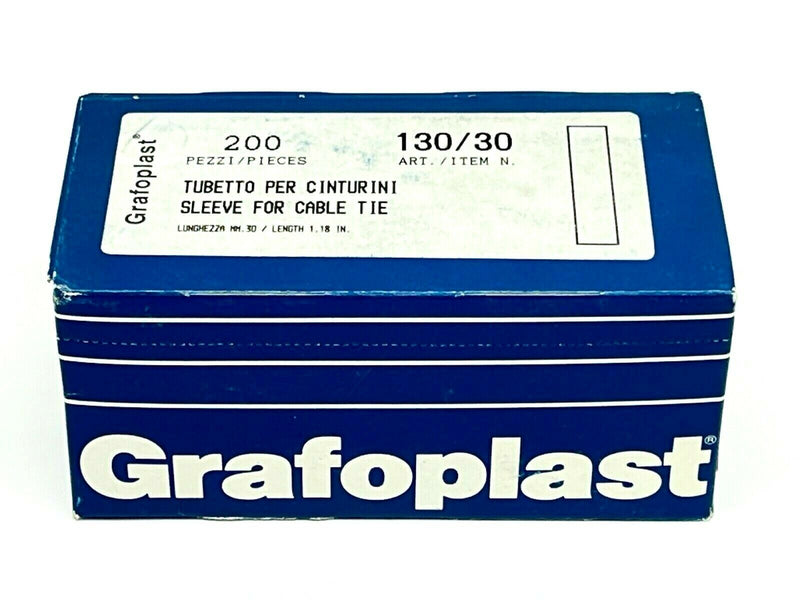 Grafoplast 130/30 Sleeve for Cable Ties 30mm PKG OF 200 - Maverick Industrial Sales