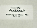 Audiopack 18155 HazAmp & Throat Mic - Maverick Industrial Sales