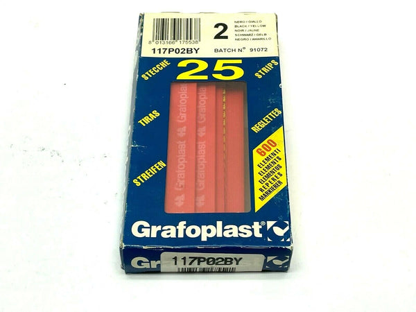 Grafoplast 117P02BY Wiremarker Strips PKG OF 24 - Maverick Industrial Sales