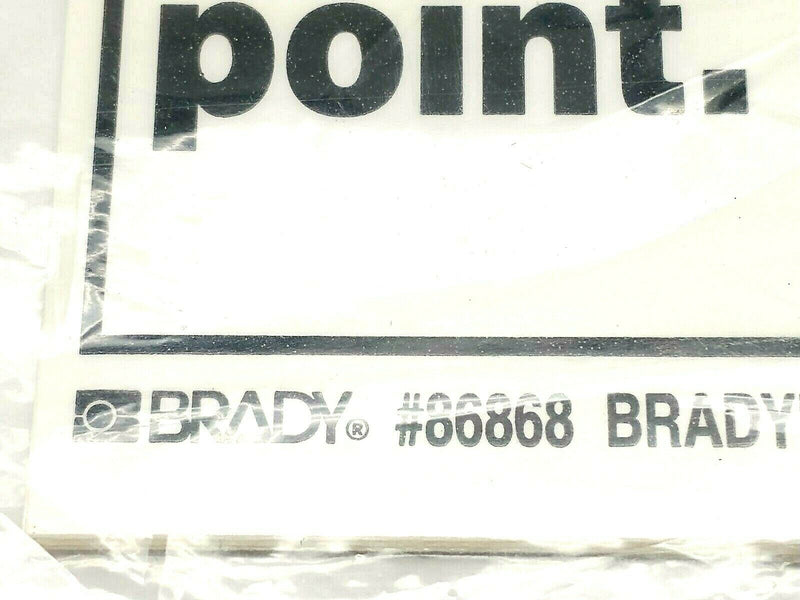 Brady 86868 "DANGER Pinch point" 3.5x5in Polyester Labels 5 PACK - Maverick Industrial Sales