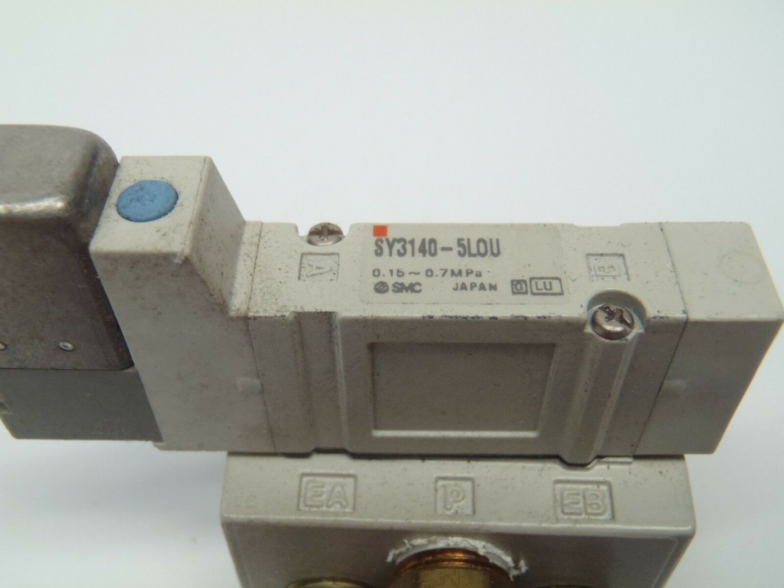 SMC SY3140-5LOU Pneumatic Solenoid Valve with Base Mount DC 1/8" NPT - Maverick Industrial Sales