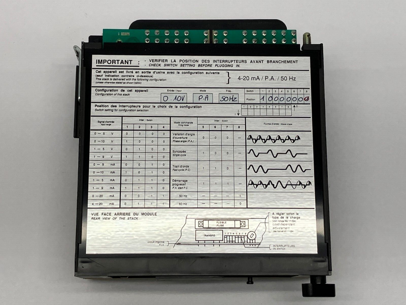 Eurotherm 461/083/13/19/060/002/00 Thyristor Power Unit 240V 40A - Maverick Industrial Sales