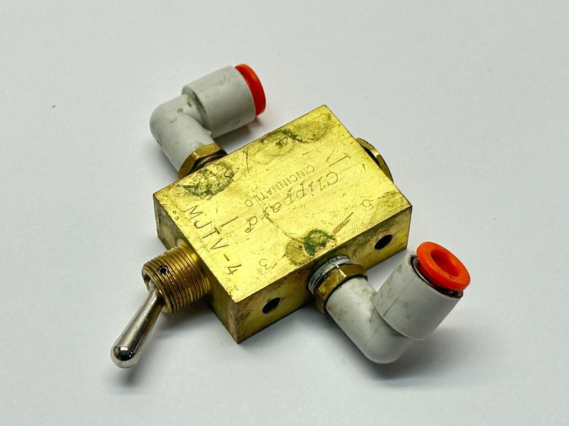 Clippard MJTV-4 Pneumatic Toggle Valve 5-Port 2-Position 1/8' NPT - Maverick Industrial Sales