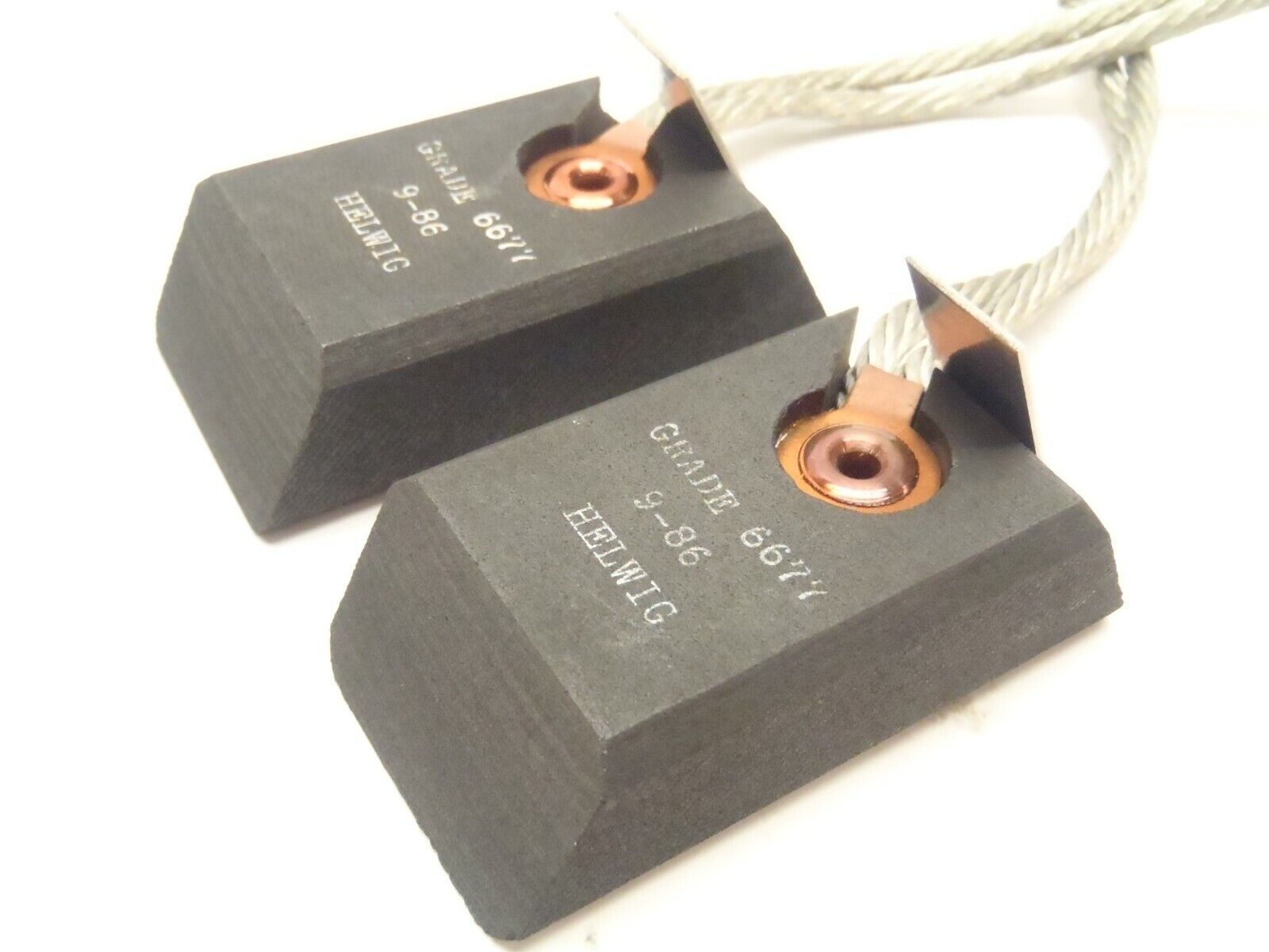 Helwig 10751225813304 Carbon Motor Brush Grade H76 2-1/2"x1-1/4"x3/4" Lot of 2 - Maverick Industrial Sales