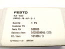 Festo VMPA2-FB-AP-2-1 Valve Manifold Sub-Base G1/8 538000 - Maverick Industrial Sales