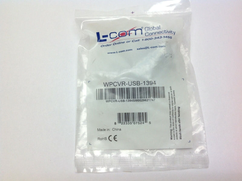 L-Com WPCVR-USB-1394 Waterproof Cap - Maverick Industrial Sales