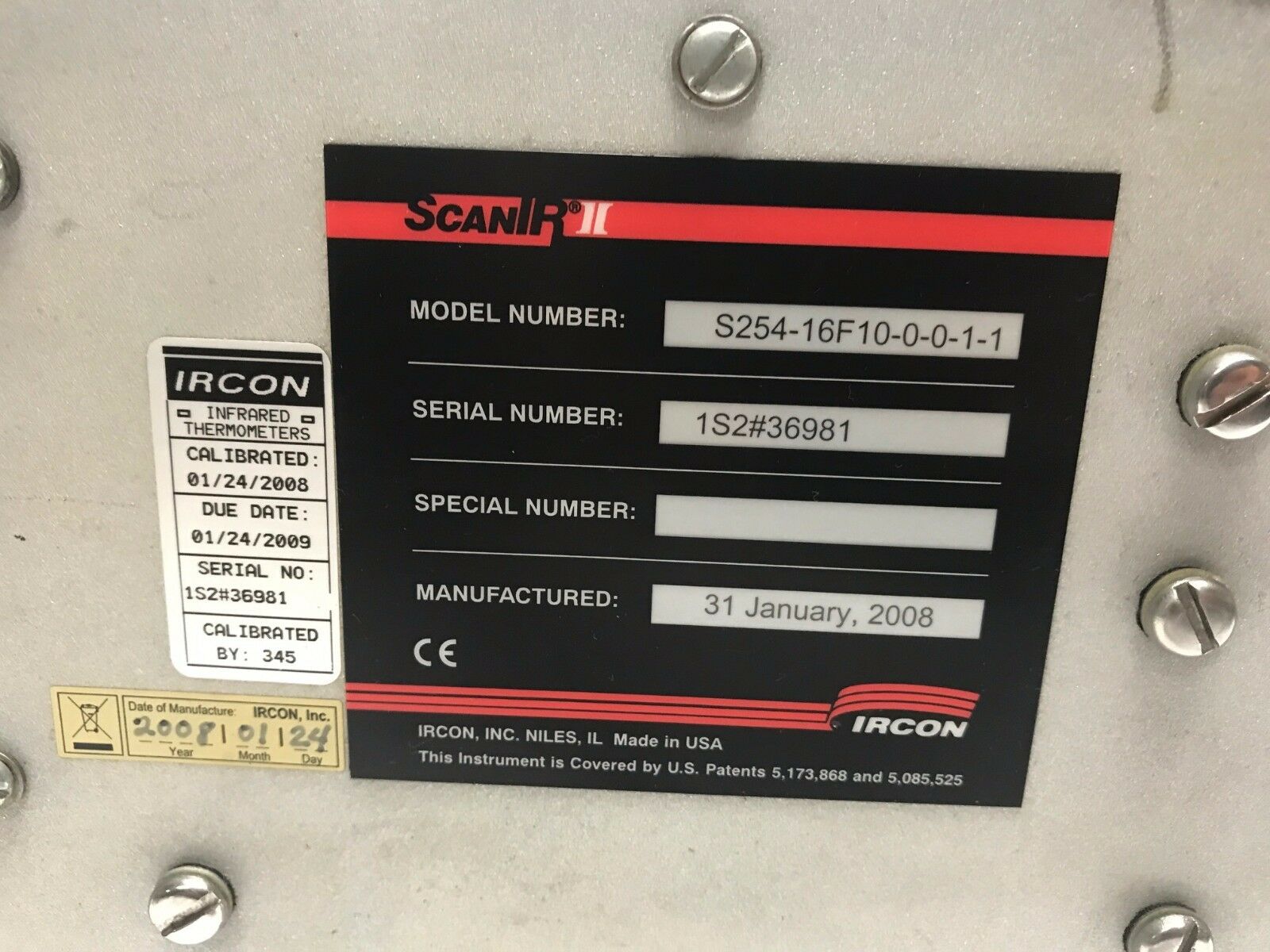 Ircon S254-16F10-0-0-1-1 ScanIR II Infrared Thermometer & Thermal Imaging System - Maverick Industrial Sales