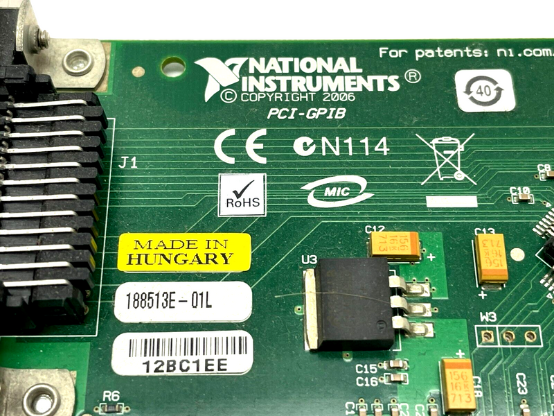 National Instruments PCI-GPIB Instrument Control Card IEEE 488 778032-01 - Maverick Industrial Sales