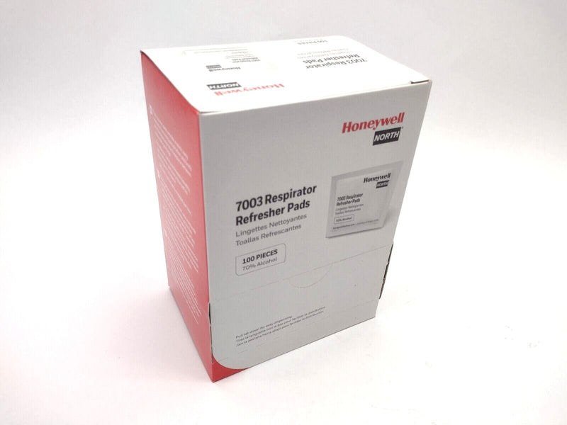 Honeywell North 7003 Respirator Refresher Pads Dispenser Box of 100 Packets - Maverick Industrial Sales