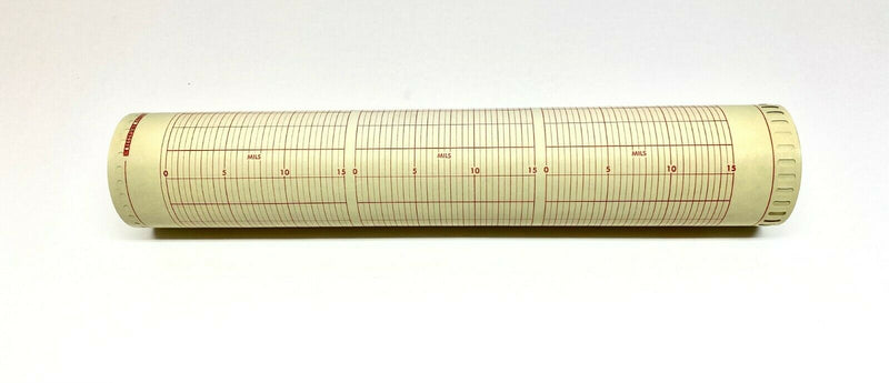 Leeds & Northrup 545143 Chart Paper 12-1/8" Wide 0-15 MILS Range 10301720 - Maverick Industrial Sales