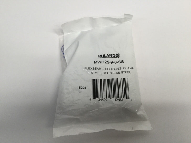 Ruland MWC25-9-8-SS Flexbeam-2 Coupling, Clamp Style, Stainless Steel - Maverick Industrial Sales