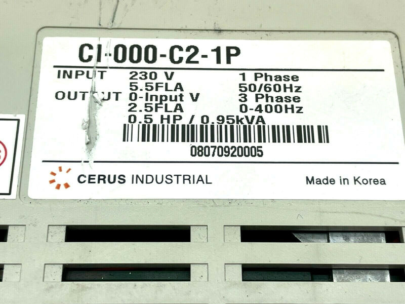 Titan C Series CI-000-C2-1P Sensorless Vector Inverter - Maverick Industrial Sales