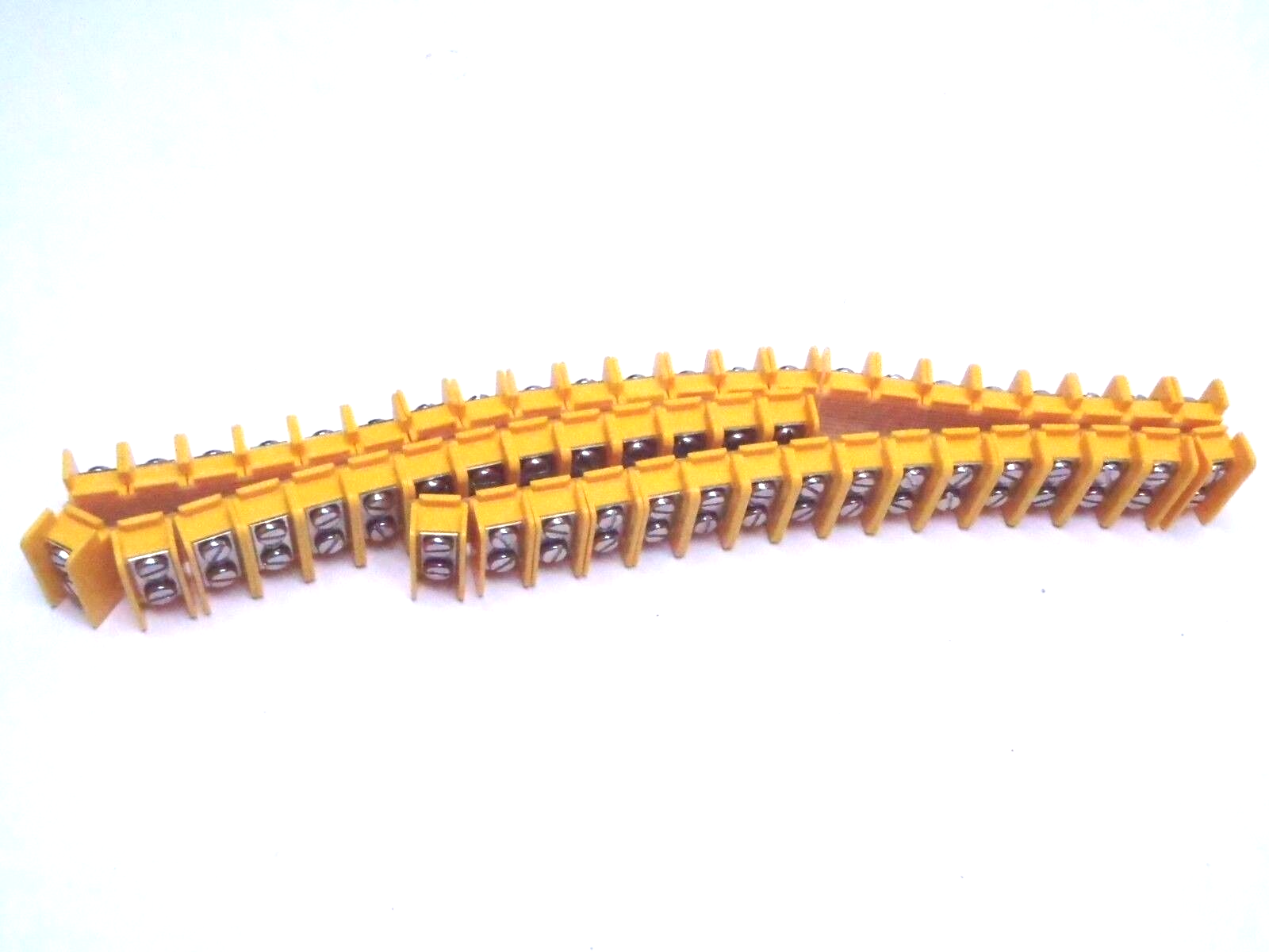 AMP 1-604152-1 Flexi-Block *8 Terminal Blocks Brass Screws 597-2 600V LOT OF 52 - Maverick Industrial Sales