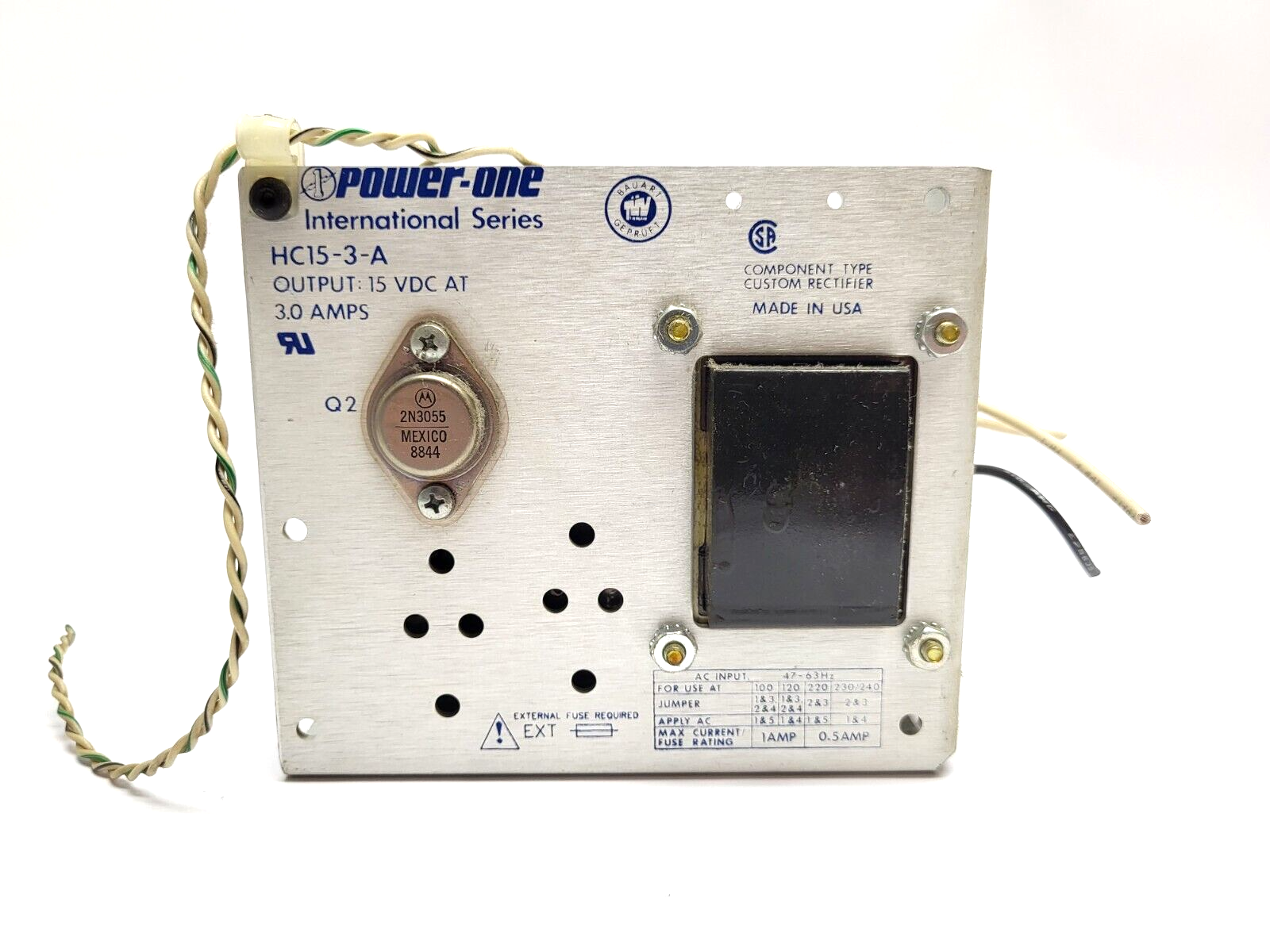 Power One HC15-3-A Power Supply 3A 15VDC - Maverick Industrial Sales