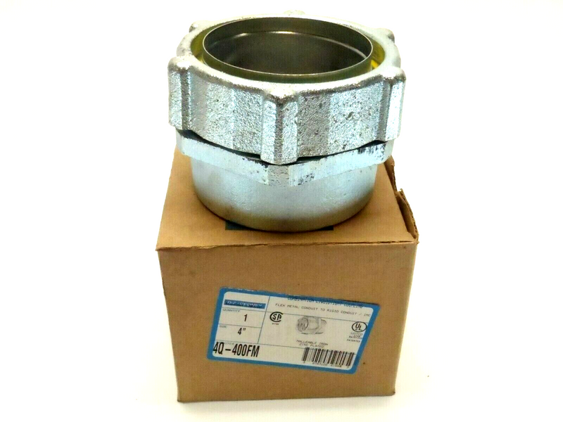 OZ Gedney 4Q-400FM Liquidtight Coupling Flex Metal to Rigid Conduit 4" Inch IMC - Maverick Industrial Sales