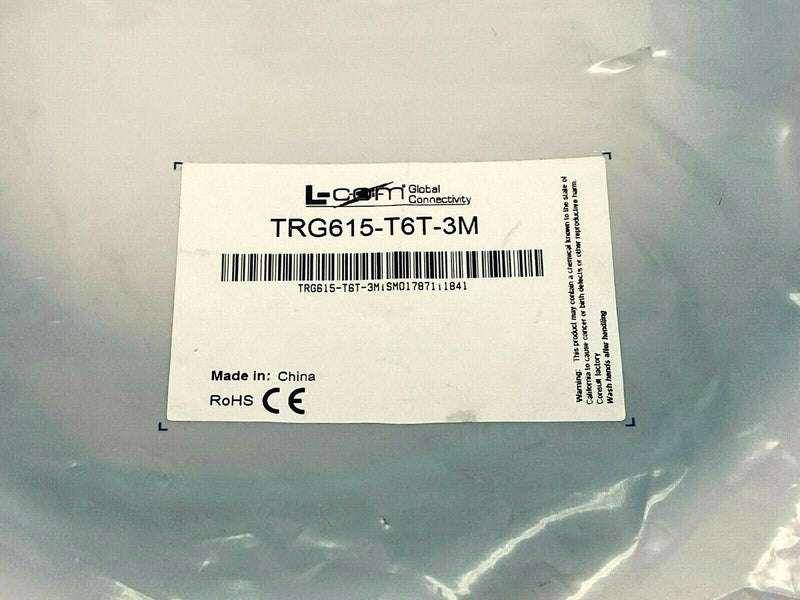 L-Com TRG615-T6T-3M Category 6a GigE SF/UTP High Flex Ethernet Cable - Maverick Industrial Sales