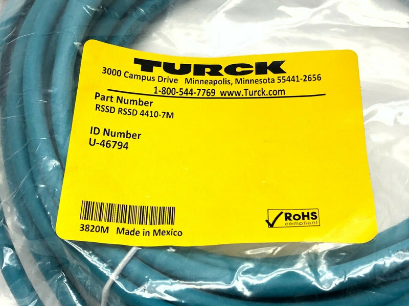 Turck RSSD RSSD 4410-7M Double-Ended Cordset U-46794 - Maverick Industrial Sales