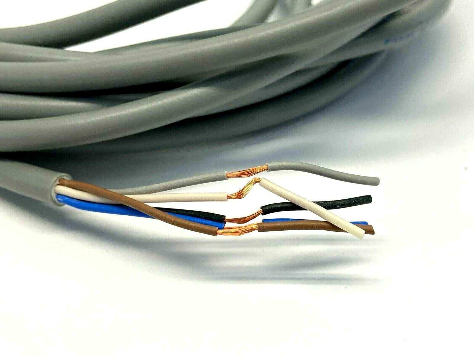 Fuji Electric Single Ended Cordset Female M12 Right Angle, 5 Wire 16' Long - Maverick Industrial Sales