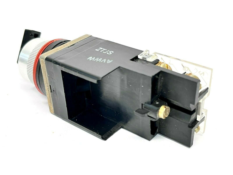 Allen Bradley 800MR-HX5B Ser A 2 Position Selector Switch w/ 800M-XAK Block - Maverick Industrial Sales