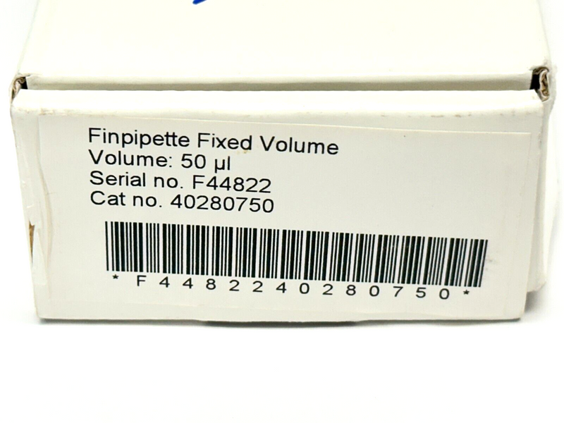 Finpipette 40280750 Fixed Volume Pipette 50ul - Maverick Industrial Sales