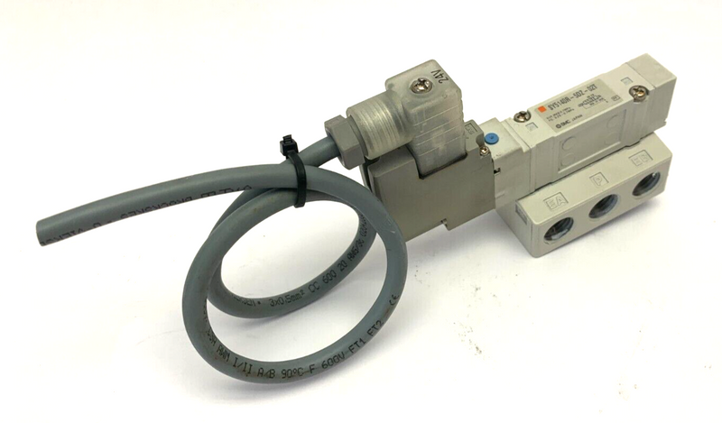 SMC SY5140R-5DZ-02T Soleniod Valve w/ 5-Port Base Manifold - Maverick Industrial Sales