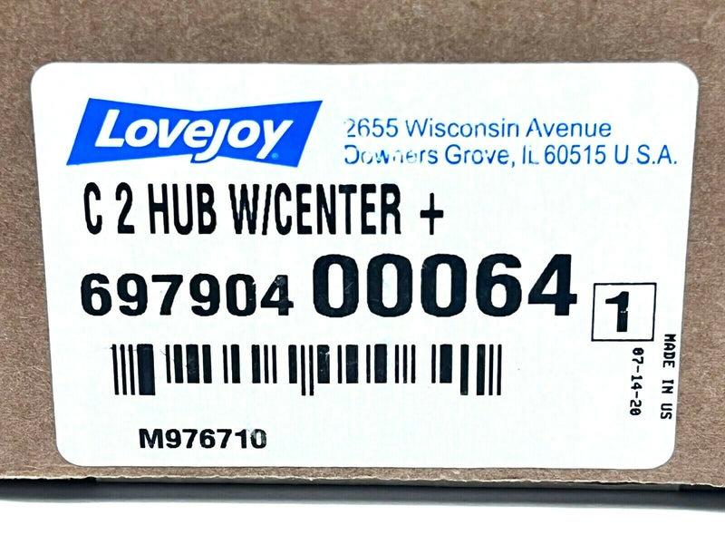 Lovejoy 69790400064 Hub C2 W/Center Threaded M976710 - Maverick Industrial Sales