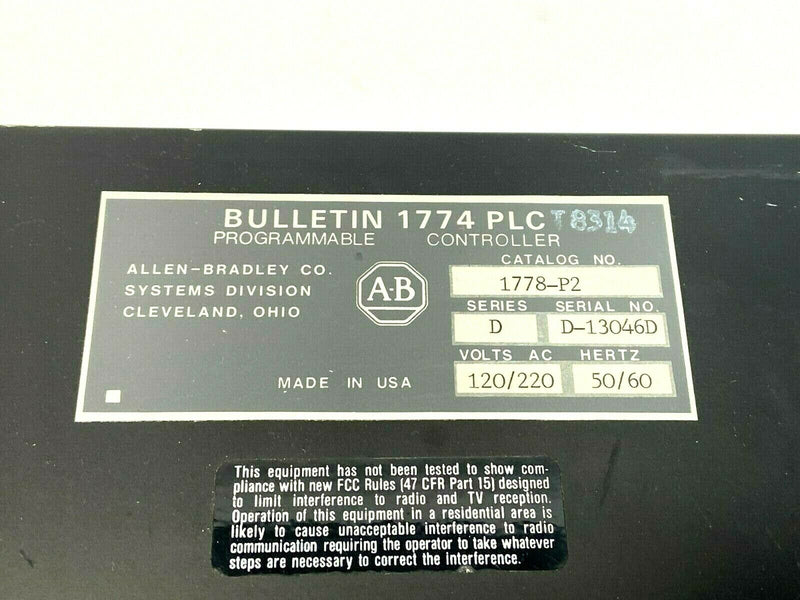 Allen Bradley 1778-P2 Ser D Remote Power Supply - Maverick Industrial Sales