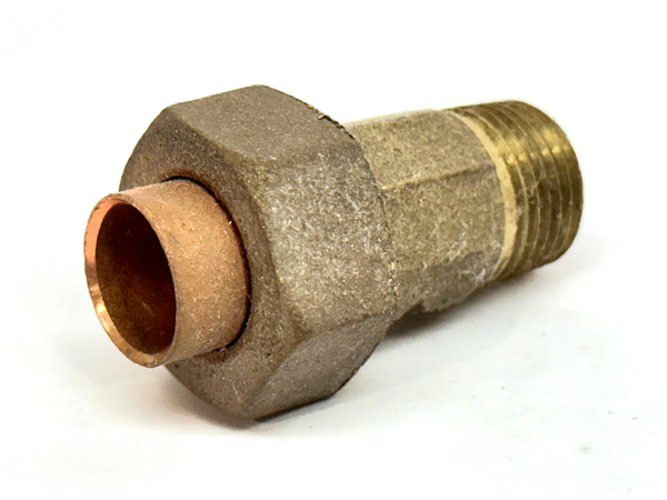 Brass 1/2" Male NPT x 1/2" Slip Union - Maverick Industrial Sales