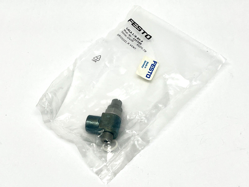 Festo GRLA-1/8-RS-B One-Way Flow Control Valve 151169 - Maverick Industrial Sales